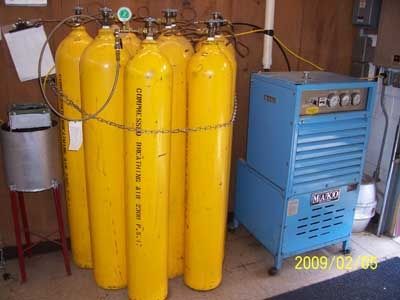 1988 Mako Compressor With Bottles A0568 Fenton Fire