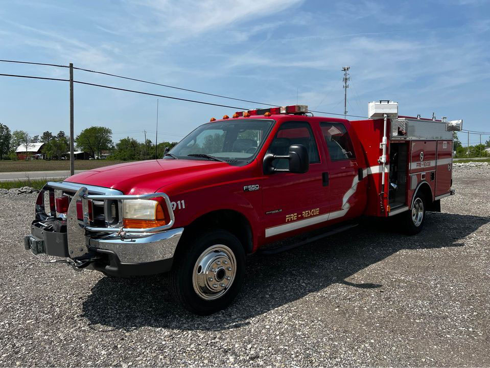 1999 Ford F550 4x4 Mini Pumper 500/300/Foam (W1335) Fenton Fire