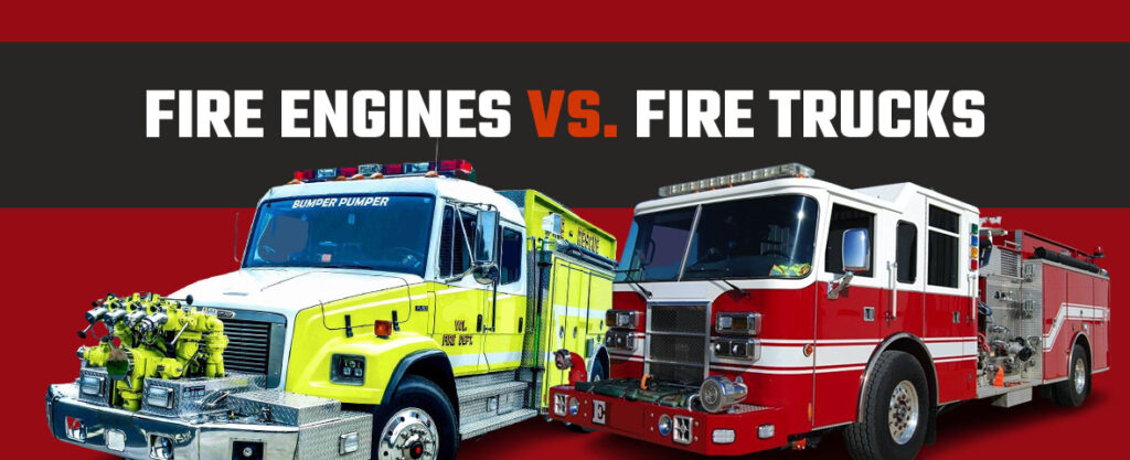 Fire engine vs fire trucks